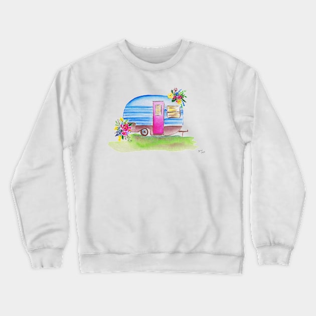 Happy Camper Crewneck Sweatshirt by The Paintbox Letters